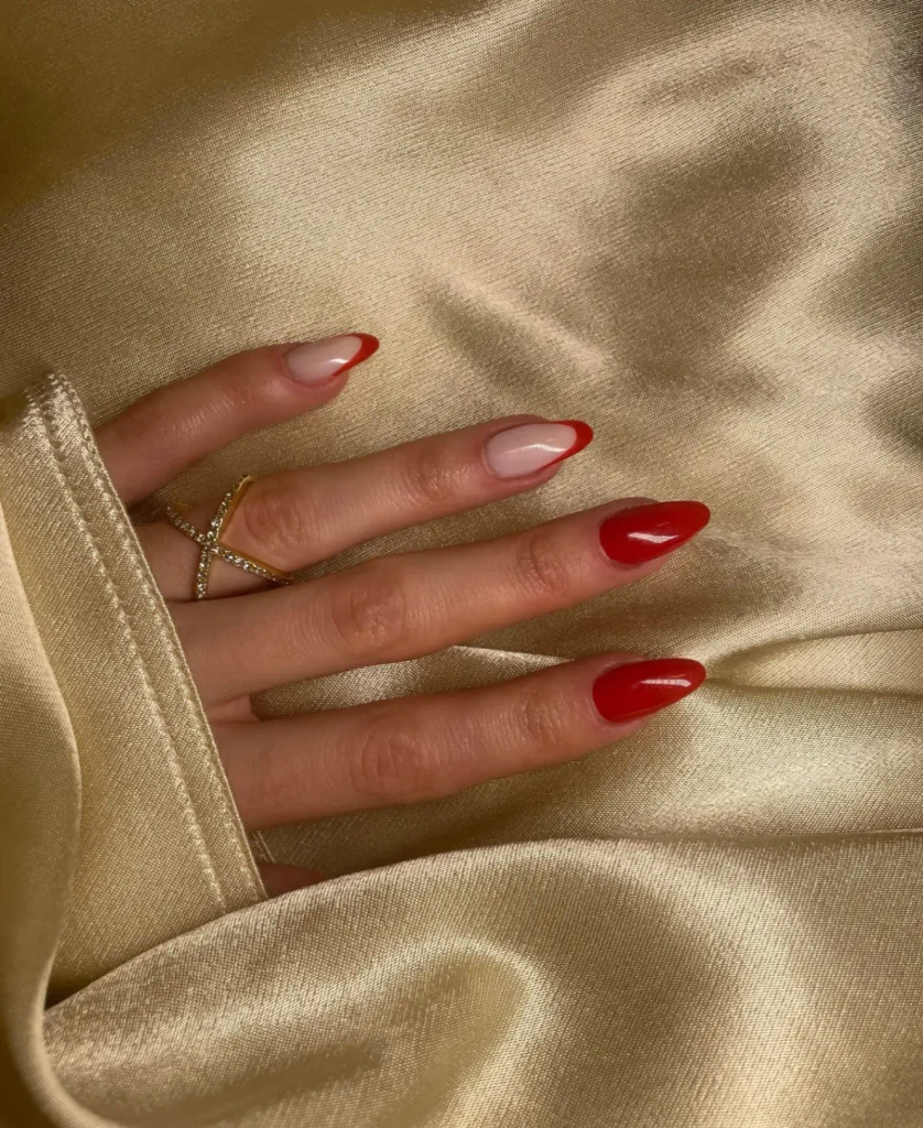 مدل جدید طراحی ناخت ژل لاک قرمز طراحی لاک قرمز.